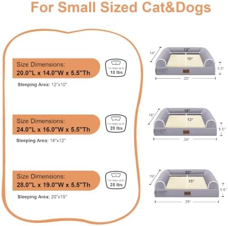 NANUYA Orthopedic Dog Bed for Small Dogs, 24 x 16 Inch - Image 6