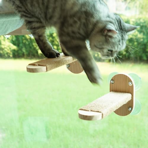 2 Pack Cat Window Shelves, Durable Kitty Seat by LOVMIOAW