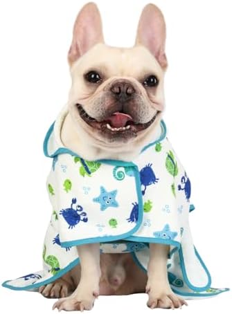 HDE Hooded Dog Bathrobe Quick Dry Towel Wrap - Image 4