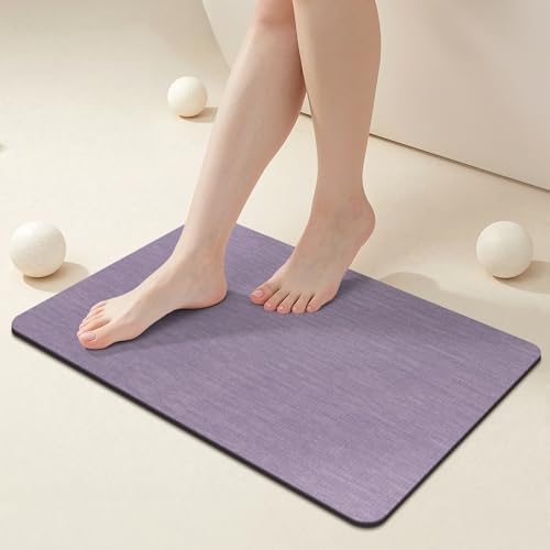 Mecko Bath Mat Ultra Thin Lavender Purple by Mecko