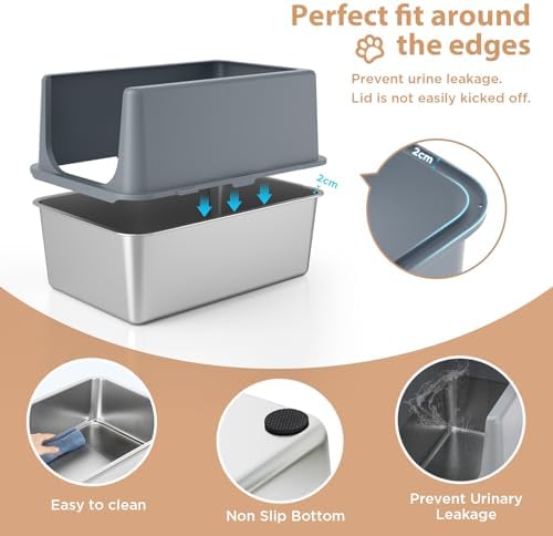 Stainless Steel Cat Litter Box - Image 3