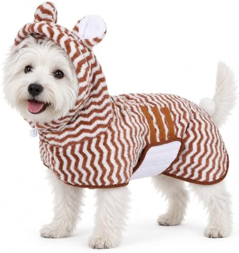SHERCHPRY Dog Bathrobe Absorbent Microfiber Pet Drying Robe by SHERCHPRY