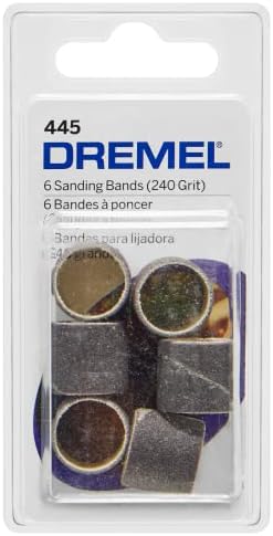 Dremel 445 1/2" 240 grit Rotary Tool Sanding Bands, 6 Pack - Image 4