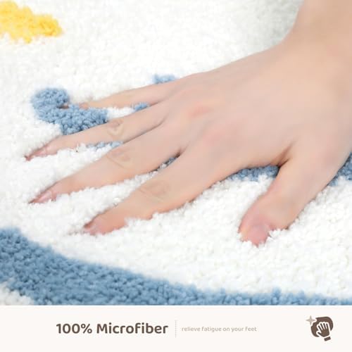 Molesun Cloud Bath Mat 16x24, Soft Absorbent Microfiber Bath Rugs - Image 5