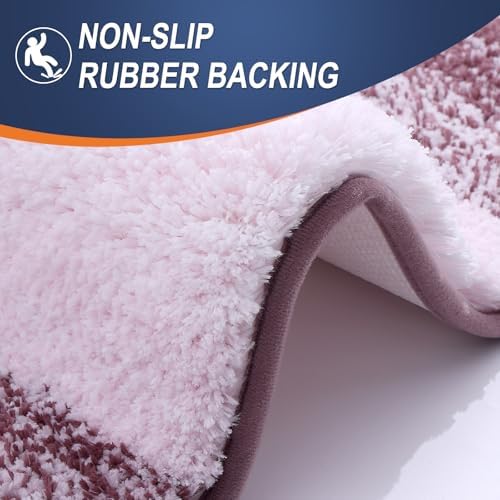 OLANLY Bathroom Runner Rug 40x24, Extra Soft Absorbent Microfiber Bath Rugs - Image 4