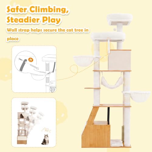 Heybly Wooden Cat Tree - Image 5