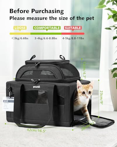 Pecute Top Expandable Airline Approved Pet Carrier - Image 2