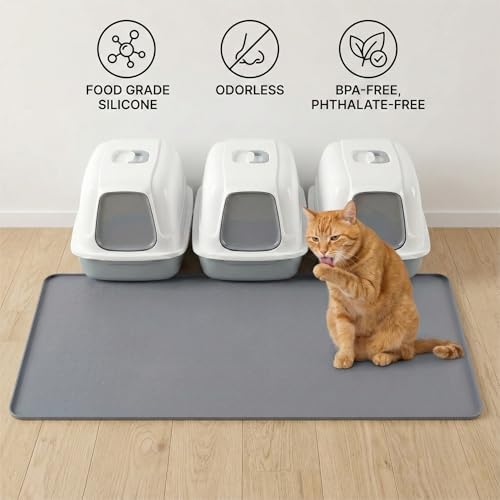 XL Cat Litter Mat: Premium Silicone Waterproof Litter Box Mat - Image 5