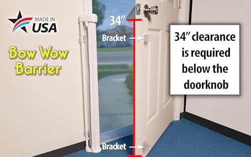Bow Wow Barrier 28-Inch Café Retractable Exterior-Door Barrier - Image 3