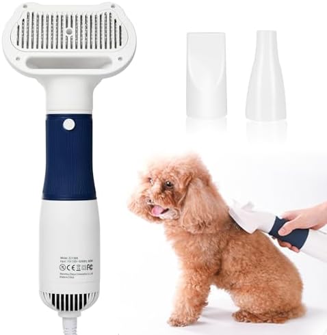 3-in-1 Pet Hair Dryer & Slicker Brush by Unknown