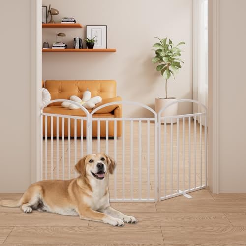 SNUOWU 3 Panles Full Matel Freestanding Dog Gates - Image 6