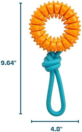 Dental Chew Wheel Durable Dog Toy, Tug & Chew, Mint Scent - Image 6