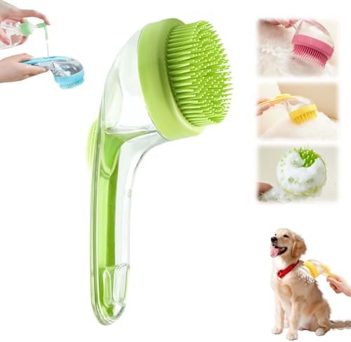 Pet Bath Brush, 2025 New 2 in 1 Dog Bath Brush by Yilia