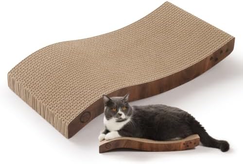 Reversible Wave Cat Scratcher for Indoor Cats by %E7%8C%AB%E5%A3%B1
