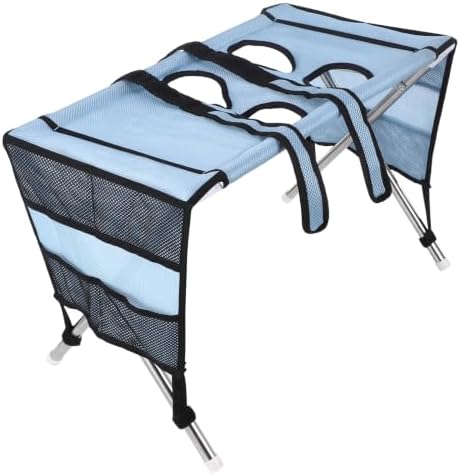 Dog Grooming Hammock, Foldable Pet Table w/ Stainless Steel Stand & Mesh - Image 6