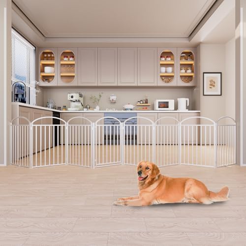 SNUOWU 8 Panels Full Matel Freestanding Dog Gates - Image 4