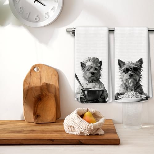 Dog Kitchen Towels Decor Set of 2 - Image 2