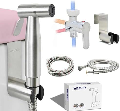 Handheld Bidet Sprayer for Toilet, Hot & Cold, Adjustable Water Pressure by Vayzluiy