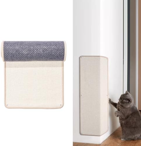 Uranshin Natural Sisal Cat Wall Climbing Carpet, Wall Scratcher Mat Pad - Image 7