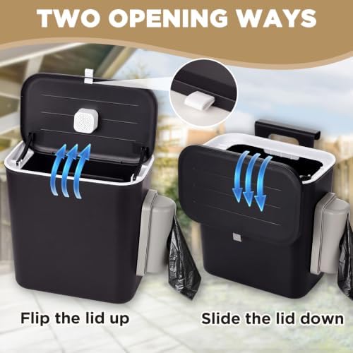 Mifoci Dog Poop Trash Can Outside, 2.4 Gallon - Image 3