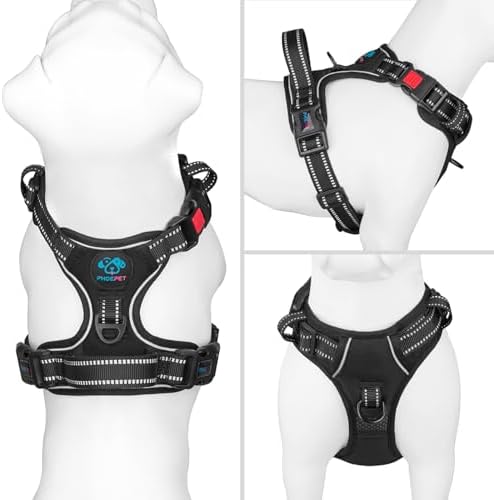 PHOEPET No Pull Dog Harnesses for Small Dogs Reflective Adjustable - Image 2