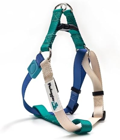 Tri-Color Adjustable Step-in No-Pull Harness by Pawhuggies