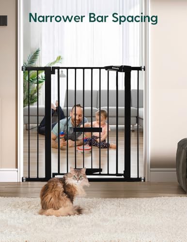 Babelio 36" Tall Pet Gate with Cat Door, CatPrivilege II - Image 5