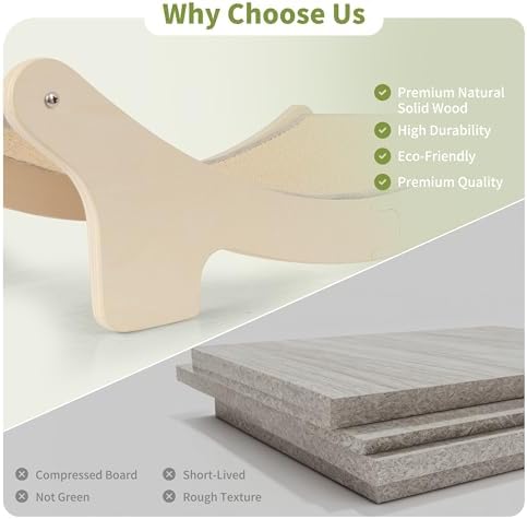 HOTEAGLE Cat Hammock Bed for Indoor Cats, Upgraded Thicken Support Rods - Image 5