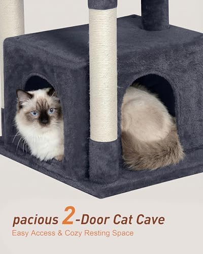 23.6" Cat Tree for Large Cat, 19 * 15.8 in Large Perch, Dark Gray - Image 3