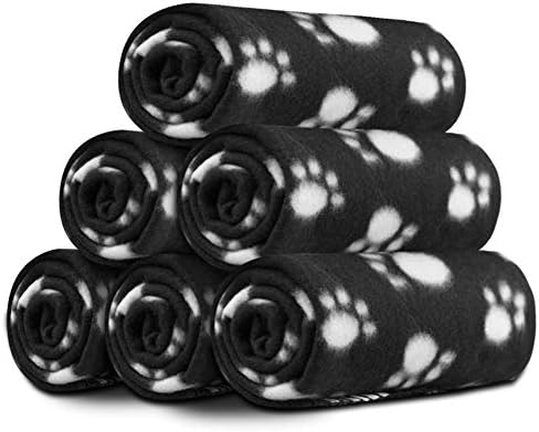 Comsmart Dog Blankets, 6 Pack Fleece Pet Blankets, 39x35 inches by Comsmart