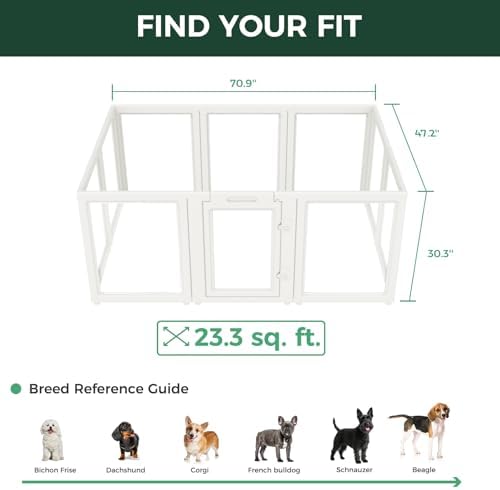 FXW AuraSpace Clear Acrylic Indoor Dog Playpen, 10 Panels - Image 6