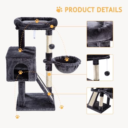 SHA CERLIN Cat Tree 36 Inches Cat Tower - Image 4