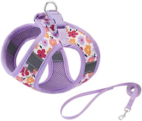 Small Dog Harness with Leash No Pull Step in Reflective Harness - Image 3