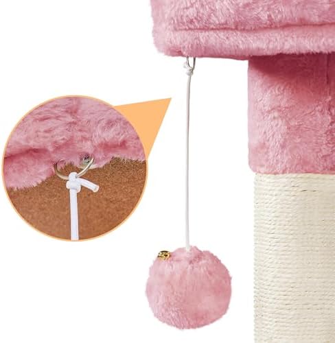 Topeakmart 34''H Cat Tower, Cute Cat Tree - Image 7