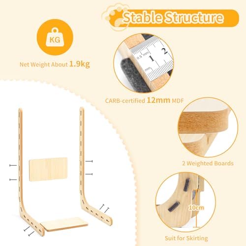 Felt Cat Scratcher for Indoor Cats, 26.8 Inch - Image 4