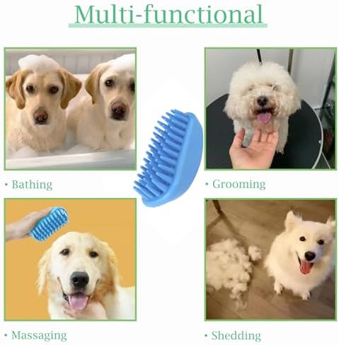 Dog Bath Brush Pet Silicone Shampoo Brush - Image 4