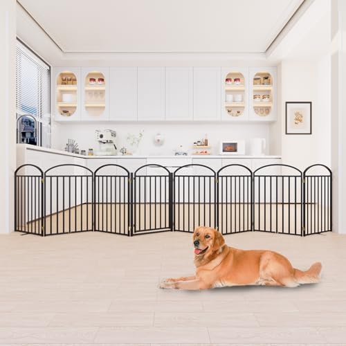SNUOWU 8 Panels Full Matel Freestanding Dog Gates - Image 4