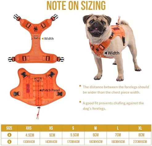 OneTigris Tactical Dog Harness Vest No-Pull Service Dog Vest - Image 4