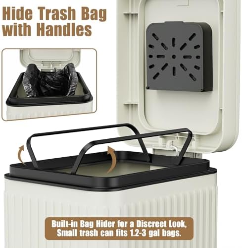 Dog Poop Trash Can for Outside & Indoor, 5L/1.3Gal Small Odor Control Pet Waste - Image 5