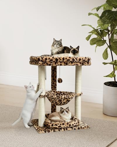 SYANDLVY Leopard Print Small Cat Tree - Image 2
