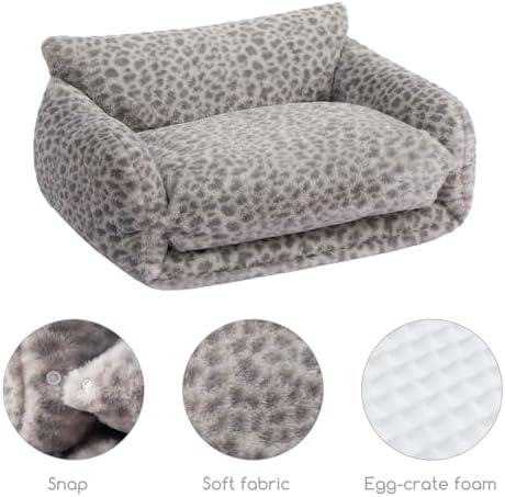 Hollypet Cat Bed Small Dog Orthopedic Couch Beds - Image 5