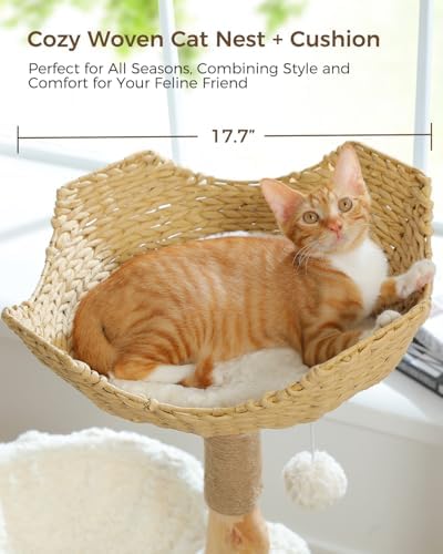 MUTTROS Modern Cat Tree for Large Cats, Wood Cat Tower for Indoor Cats - Image 4