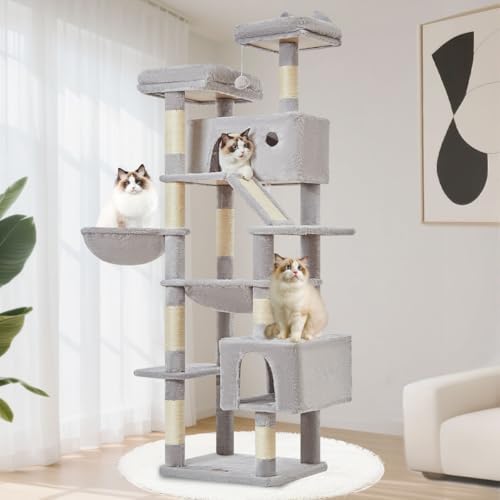 Taoqimiao Cat Tree, 71 in Extra Large Cat Tower by Taoqimiao