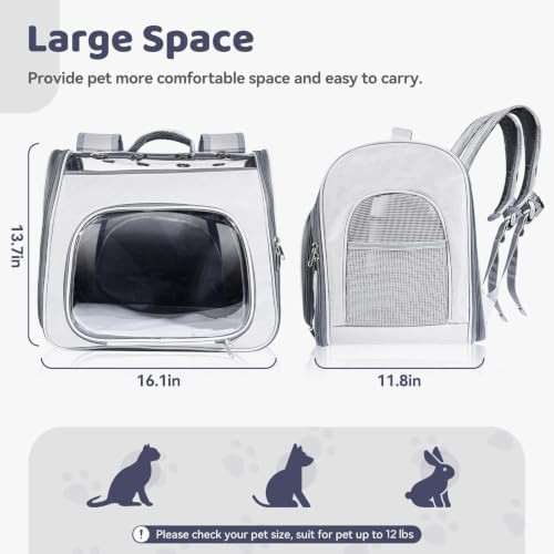 Airline Approved Cat Soft-Sided Carrier Backpack Up to 12 lbs - Image 2