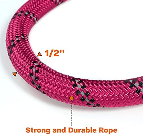Taglory Rope Dog Leash for Medium Large Dogs, 5 FT Padded Handle - Image 3