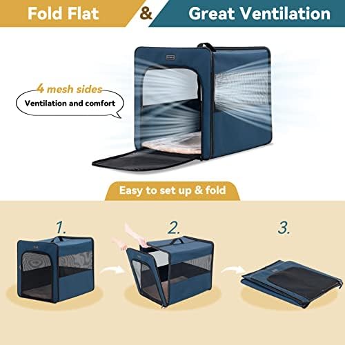 PETSFIT Portable Dog Crate, Dog Travel Crate - Image 4