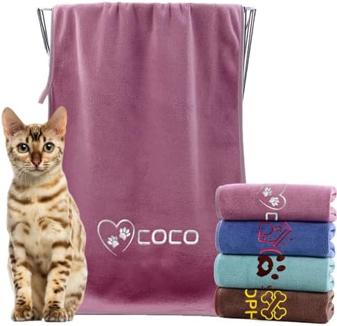 xrlsg Personalized Cat Towel Custom Towel by XRLSG