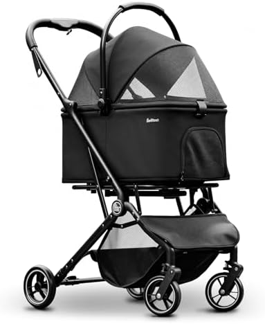4 Wheels Pet Stroller, Dog Stroller by Pawccoli