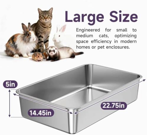 Stainless Steel Cat Litter Box - Image 2