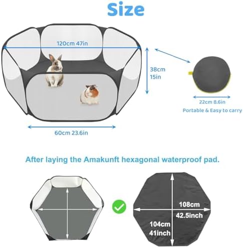 Amakunft 2 in 1 Small Animal Playpen - Image 6